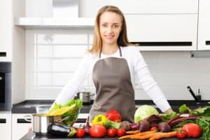 Woman cooking